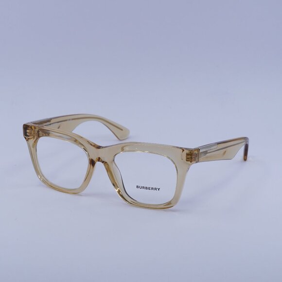 Burberry BE2407 4063 Eyeglasses Transparent Brown 51mm Square Frame - Picture 1 of 9